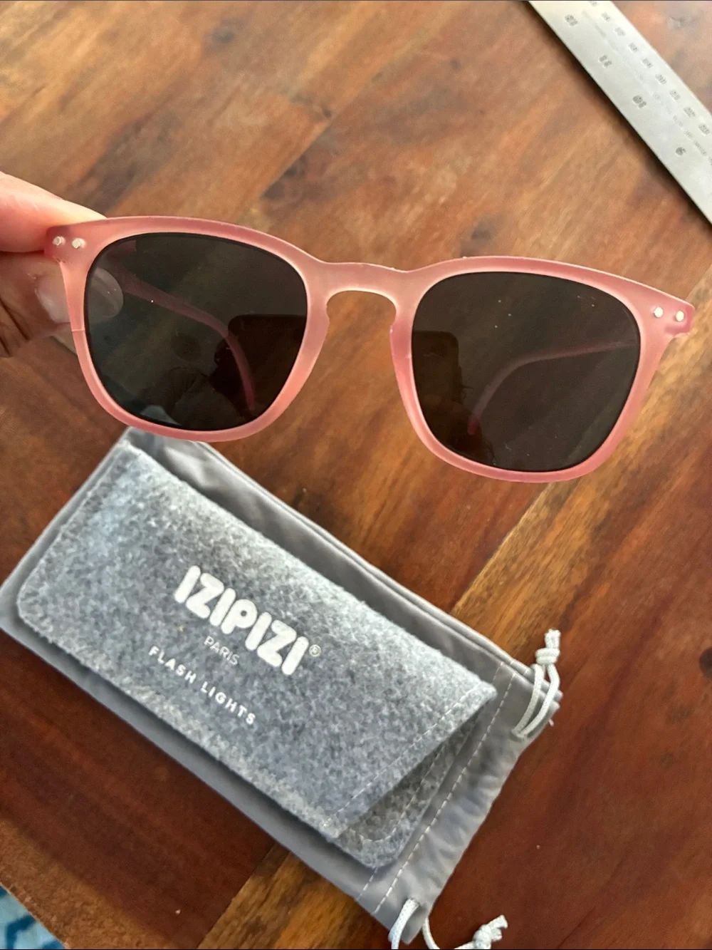 Izipizi Kids Pink Sunglasses with Dark Lenses